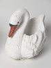 Pair Vintage Garden Swan Planters
