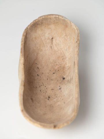 Antique 19th Century Swedish Bleached Root bowl