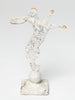 Handcrafted miniature metal boxing hares on stands