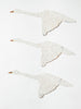 Hand crafted metal flying swans (small size)