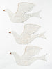 Handcrafted metal shaker style dove (smaller size)