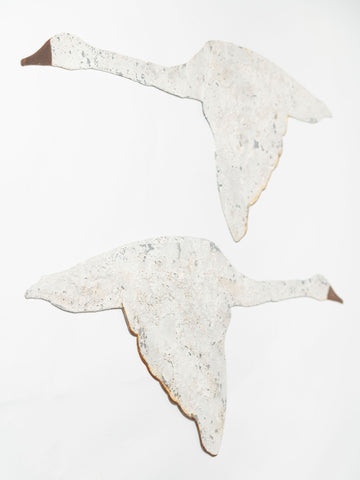 Beautiful Metal Profile Of A Shaker Style Flying Swan