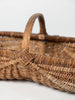 Collection Vintage French handwoven walnut baskets