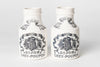 Antique French Dijon Grey Poupon Mustard Pots by Digoin & Sarreguimines