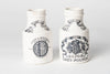 Antique French Dijon Grey Poupon Mustard Pots by Digoin & Sarreguimines