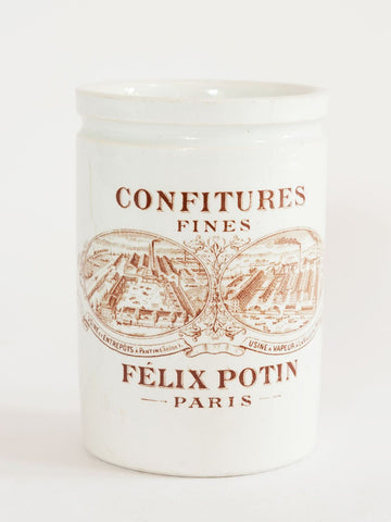 Antique French Felix Potin Confiture Pot