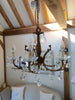 Pretty Vintage French Brass Chandelier - Decorative Antiques UK  - 6