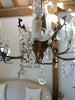 Pretty Vintage French Brass Chandelier - Decorative Antiques UK  - 7