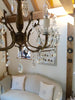 Pretty Vintage French Brass Chandelier - Decorative Antiques UK  - 4