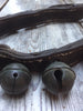 Antique French Sleigh Bells with Leather Strap