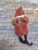 Vintage 1920's Miniature Cotton Batting Santa Decoration