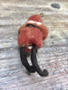 Vintage 1920's Miniature Cotton Batting Santa Decoration