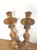 Antique French Gilt Altar Candlesticks