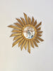 Mid Century Belgian Gilt Wood Sunburst Mirror
