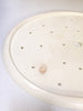 Antique French Oval Ceramic Drainer Plate