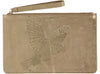 Embossed Splinter Bird clutch - Gold
