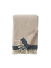 Klippan Harald Cream/Petrol Woven throw