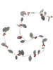 Walther & Co Metal Holly Garland 150cm