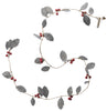 Walther & Co Metal Holly Garland 150cm