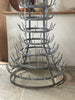 Antique French Galvanised zinc bottle dryer /Herisson