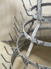 Antique French Galvanised zinc bottle dryer /Herisson