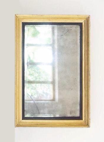 Antique 19th Century French Gilt Rectangular Mirror