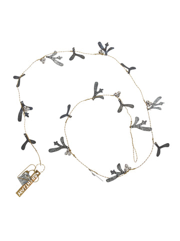 Walther & Co metal mistletoe garland 100cm