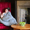 Gorgeous Hand Knitted Chunky Blankets using the softest Merino Wool