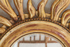 Mid Century French Sunburst Mirror with Convex Glass