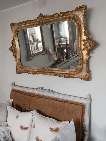 Antique French Gilt Mirror - Decorative Antiques UK  - 1
