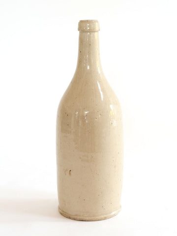Antique 19th Century French Stoneware Cider Bottle