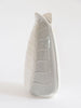 Mid Century West German Grey and Ivory Fluted Vase by Bay Keramic