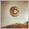 Large Mid Century French Sunburst Mirror with convex glass - Decorative Antiques UK  - 2