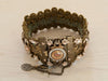 Vintage Original Michal Negrin Floral Cuff Bracelet - Decorative Antiques UK - 2