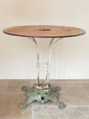 Antique French Brasserie Table