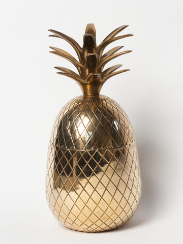 Gorgeous Mid Century Brass Pineapple Ice Bucket
