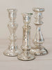 Antique French Mercury Glass candlesticks - Decorative Antiques UK - 1