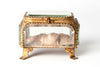 Antique French Bevelled Glass Jewellery Casket