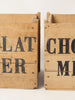 Antique French Chocolat Menier Crates