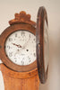 Antique Swedish Mora Clock with rare calendar dial, pendulum, weight and key - Decorative Antiques UK - 7