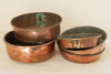 Antique Swedish Copper Bowls, circa 1900, rare set