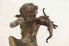 Antique French Brass Cupid Sculpture - Decorative Antiques UK - 4