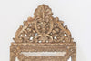 Antique French Napoleon III Brass Cushion Mirror