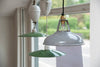 Rare 1930's Original Coolicon Grey Enamel Industrial Lights - Decorative Antiques UK  - 2