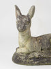 Vintage Stone Deer Garden Statue