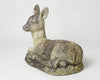 Vintage Stone Deer Garden Statue