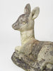 Vintage Stone Deer Garden Statue