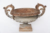 Large Antique French Silver Jardiniere Urn with decorative handles