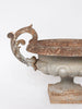 Large Antique French Silver Jardiniere Urn with decorative handles