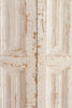 PAIR ANTIQUE FRENCH DRY SCRAPED PANELLED SHUTTERS